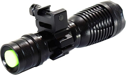 Trinity 1500 lumens led Tactical Flashlight with Mount for 20 Gauge Shotguns blk_AB