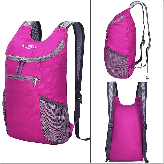 G4Free Lightweight Packable Hiking Backpack for Men Women Small Hiking Daypacks Foldable Shoulder Pack Casual Outdoor Bag 11L