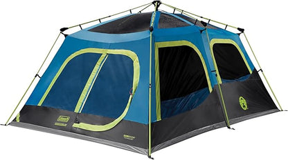 Coleman Instant Tent with 1-Minute Setup, 4/6/8/10 Person Tent with Pre-Attached Poles, Air Vent, & Carry Bag