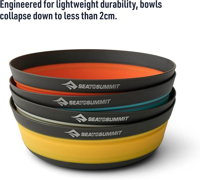 Sea to Summit Frontier Ultralight Collapsible Bowl, Large (30 fl oz), Aqua Sea Blue