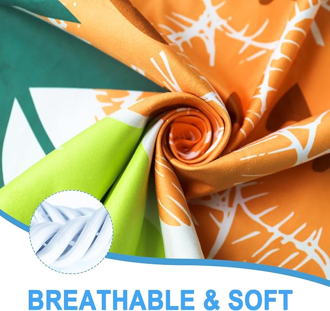Bnuitland Pineapple Pattern Beach Towel (35X75 inches), Oversized Quick Drying Absorbent Sand Free, Cute Towels for Travel Swimming Pool Picnic, 88% Polyester and 12% Polyamide,Yellow