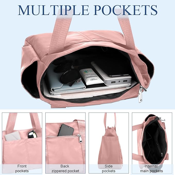 PlasMaller Carry On Travel Duffle Bag Packable Luggage Travel Gear Sports Gym Bags Lightweight Tote Shoulder Pack