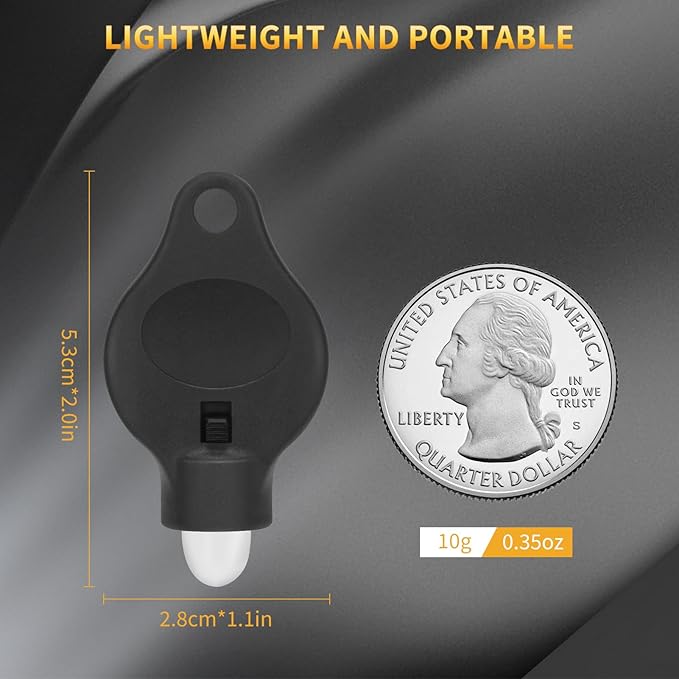 RISEMART Keychain Flashlight, 5 Pack Portable Mini Keychain Light, 14 Lumens Bright LED Keychain Flashlight for Ourdoor Camping Emergency Hiking