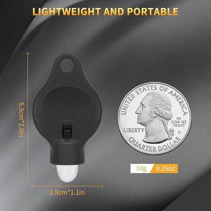 RISEMART Keychain Flashlight, 5 Pack Portable Mini Keychain Light, 14 Lumens Bright LED Keychain Flashlight for Ourdoor Camping Emergency Hiking