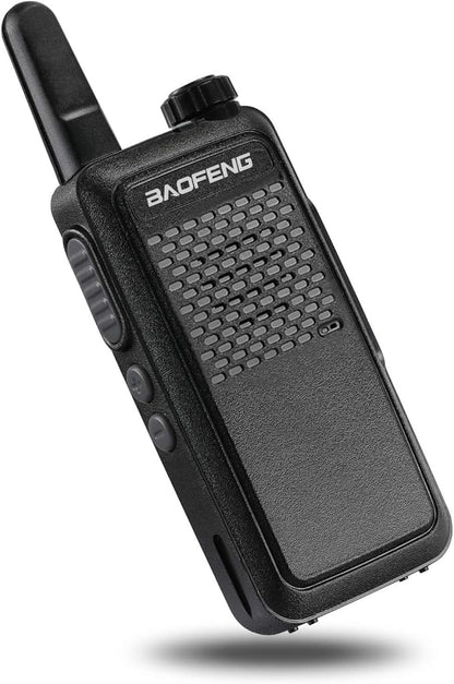 BAOFENG GT-22 Walkie Talkies for Adults Rechargeable, Long Range Two Way Radios with 1500mAh Battery, Portable Handheld VOX Handsfree with Earpieces, Holsters (2 Pack)