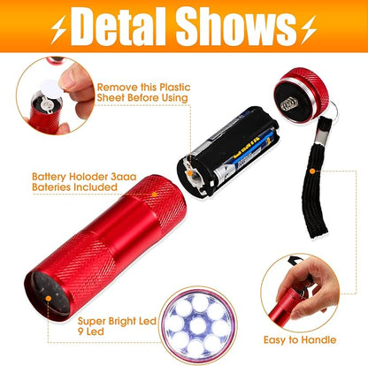 Fumete 30 Pcs Mini Kids Flashlight Set Aluminum LED Handheld Torches 7 Colors 90 Pack AAA Battery Included for Kids Party Favors, Night Reading, Camping, Power Outage, Gift to Mother's Day