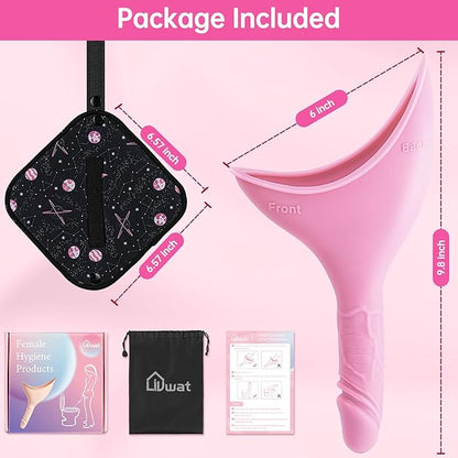 Female Urinal Device Pee Cloth for Women She Pee Stand Up Portable Urinal Pee Rag for Camping Outdoor Hiking Travel