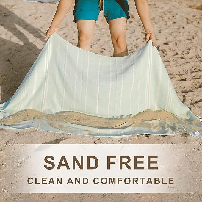Genovega Turkish Beach Pool Towels Sand Free Quick Dry Extra Oversized Large Bulk Swim Blanket Set Adult Clearance Carnival Cruise Ship Essentials Packing List Vacation Travel Accessories Must Haves