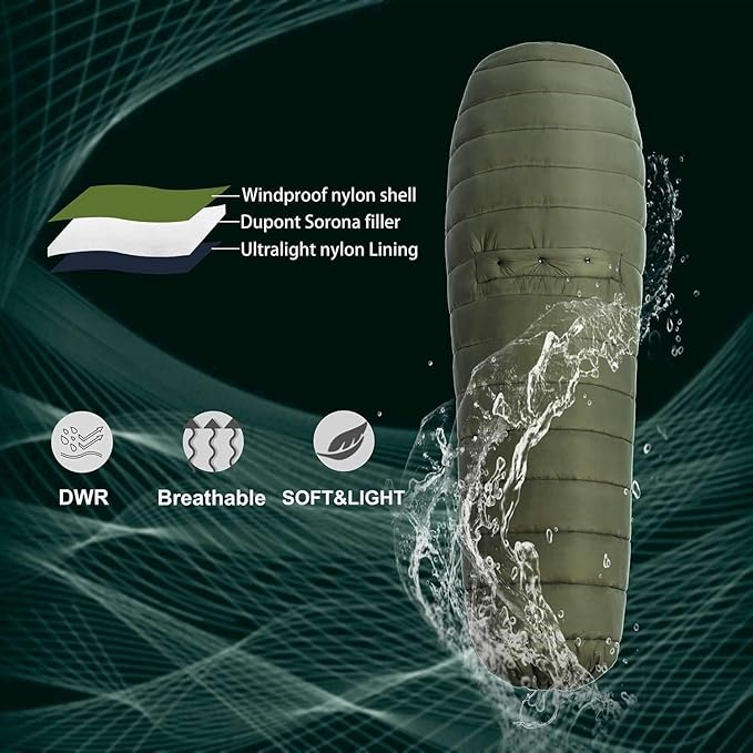 Onewind Hammock Top Quilt with Footbox, Lightweight and Portable Sleeping Quilt Camping Sleeping Bag for Backpacking and Hiking