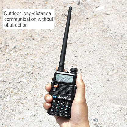 BaoFeng Radio UV-5R 8W 2Pack Handheld Ham Radios (VHF & UHF) with High Gain Antenna and Programming Cable (2Pack) (M)