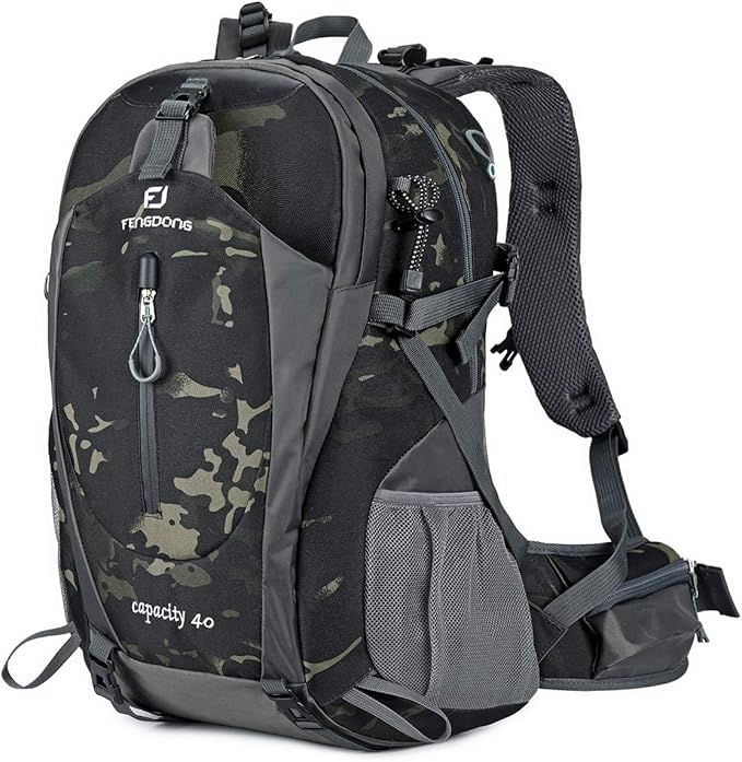 40L Waterproof Lightweight Hiking,Camping,Travel Backpack for Men Women