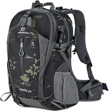 40L Waterproof Lightweight Hiking,Camping,Travel Backpack for Men Women