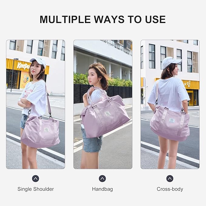 Sport Large Gym Tote Weekender Carry On Airplane Beach Overnight Waterproof Wet Bag