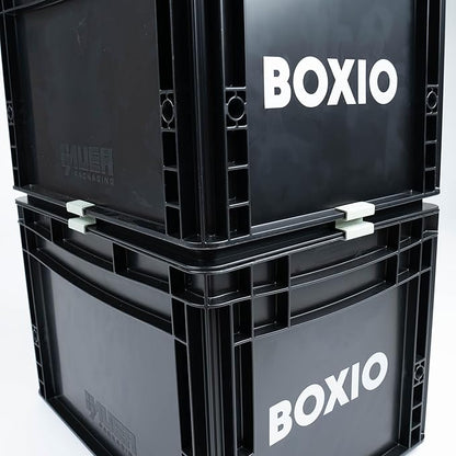 BOXIO - Clip 6 Mounting Clips Products and Euro Boxes in Sage Green, Small