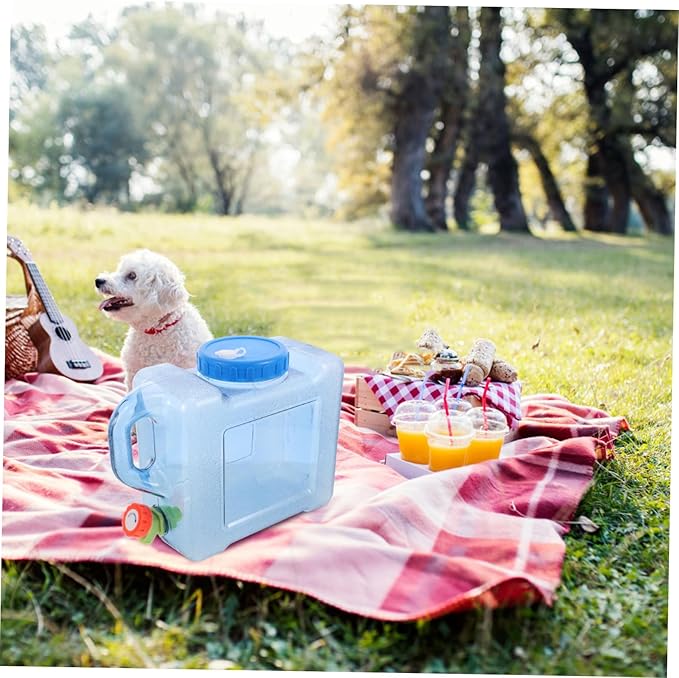 Abaodam Portable Drinking Bucket Water Storage Container with Faucet Outdoor Water Container Outdoor Camping Water Bucket Outdoor Supply Portable Water Jug Liquid Storage Bucket