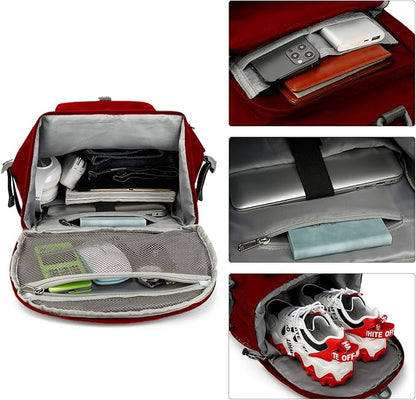 Gym Duffle Bag Backpack 4-Way Waterproof with Shoes Compartment for travel Sport Hiking laptop,Kalesi