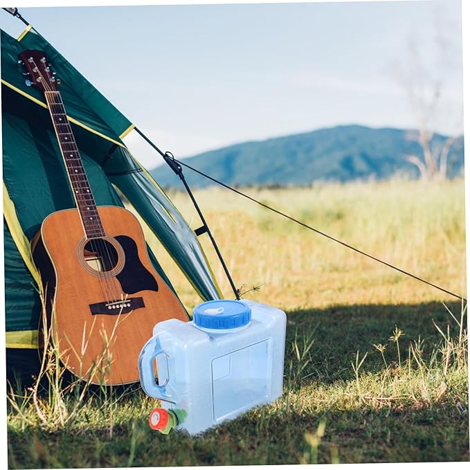 Abaodam Portable Drinking Bucket Water Storage Container with Faucet Outdoor Water Container Outdoor Camping Water Bucket Outdoor Supply Portable Water Jug Liquid Storage Bucket
