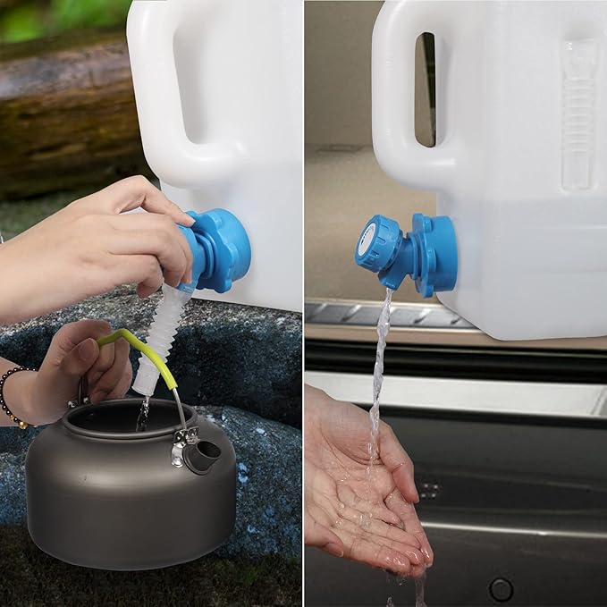 REDCAMP 2.1 Gallon Portable Water Container with Spigot, Water Storage Camp Water Jug for Camping Outdoor Hiking (8L)