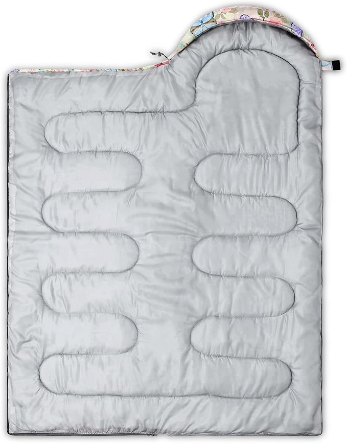 Kids Sleeping Bag for Boys Girls,Rocket Astronaut Moon Print-Lightweight Warm Portable Outdoor Indoor-Waterproof Cold Weather Resistant Sleeping Bag for Camping Hiking