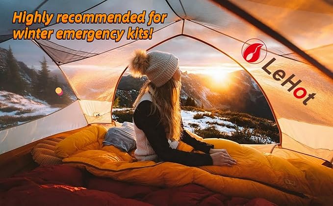 Hand Warmers - 40 Packs Hot Hands Disposable Heat Pad, Hot Hands Hand Warmers, Up to 10 Hours of Safe and Continuous Heat, Perfect for Camping, Outdoor Skiing, Fishing Ideal for Outdoors and Travel.