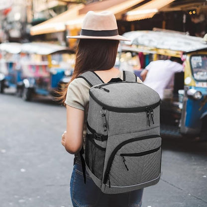 Cooler Backpack Insulated Leakproof Waterproof Backpack Cooler Bag 30/45 Cans, Large Capacity Lightweight Travel Camping Beach Backpack Cooler Ice Chest for Men and Women
