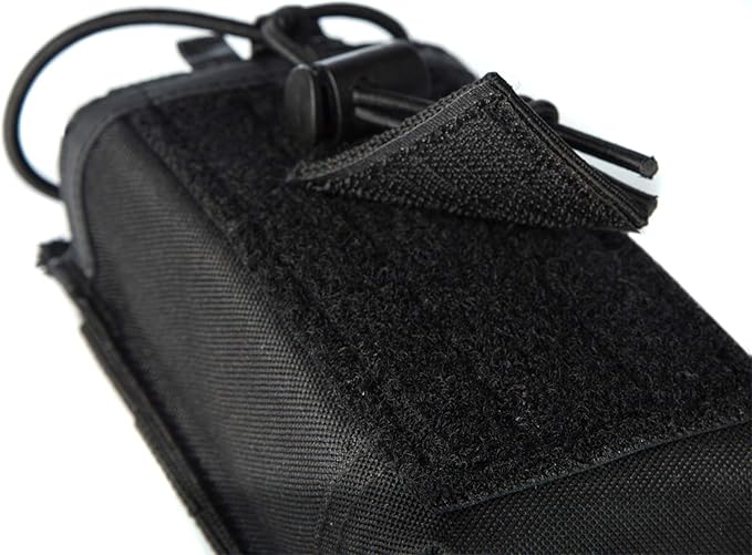 2 Pack Tactical Radio Holder Radio Case Molle Radio Holster Military Heavy Duty Radios Pouch Bag for Two Ways Walkie Talkies Adjustable Storage with 3 Pack Patch
