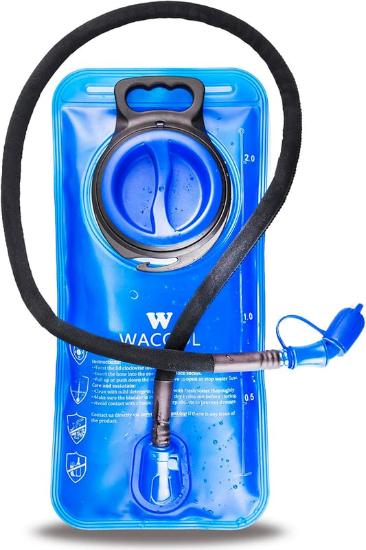 WACOOL 2L 2.5L 3L BPA Free PEVA Hydration Pack Bladder Leak-Proof Water Reservoir