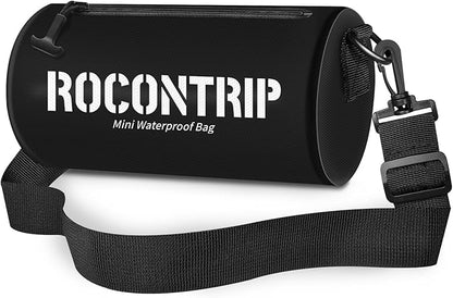 ROCONTRIP Crossbody Waterproof Bag IPX8 Dry Bag With Airtight Zipper Dry Sacks lightweight Portable Swimming Bag For Swimming Kayaking Camping Boating Rafting Fishing Travelling Snorkeling