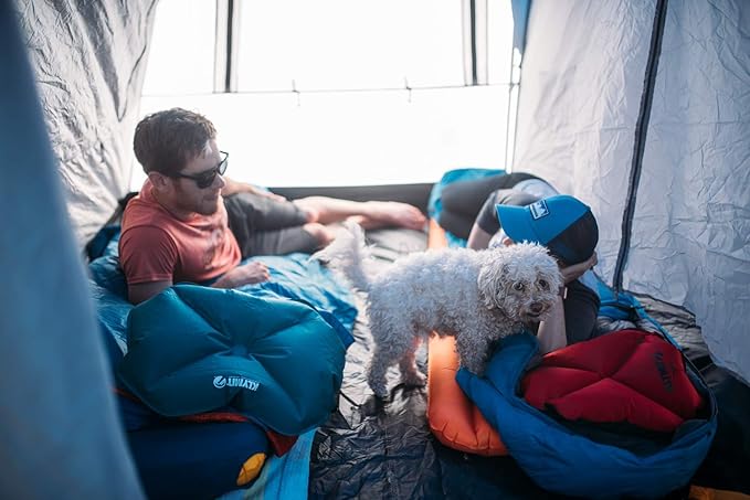 Klymit Pillow X Travel Pillow, Lightweight Inflatable Hybrid Airplane, Backpacking, Hammock, and Camping Pillow