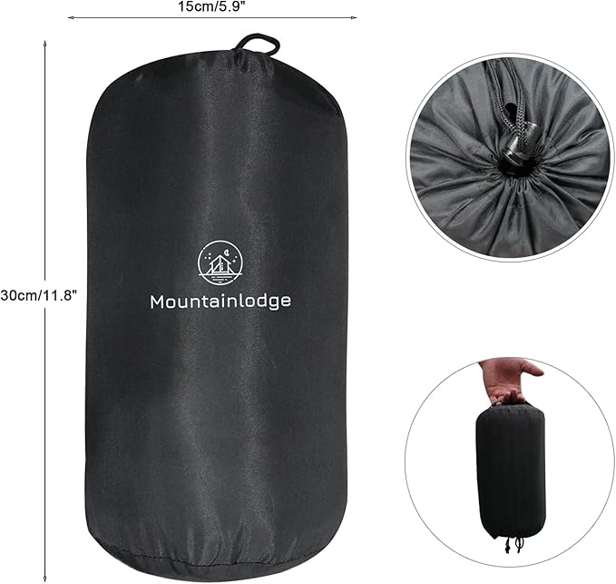 Ultralight Fleece Sleeping Bag Liner,Mummy Sleeping Bag Liner with Hood and Stuff Sack Suit for Camping,Travelling and Hiking in All Seasons