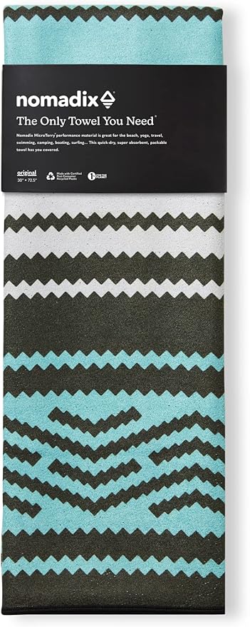 Nomadix Original Towel - Perfect for Beach, Pool, Travel, Camping, Yoga - Made with Recycled Materials - Super Absorbent - Sand Resistant - 72.5x30