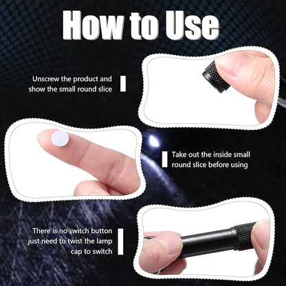 Cunno 49 Pack Mini Keychain Flashlights Bulk Small LED Flashlights Bulk with Buckle for Camping Hiking Outdoor
