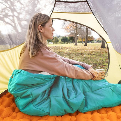 Ultralight Sleeping Bag - Envelope Lightweight Portable, Waterproof, Comfort with Compression Sack - Great for 3 Season Traveling, Camping, Hiking