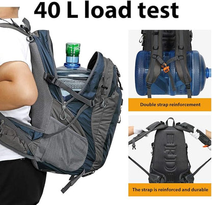 40L Waterproof Lightweight Hiking,Camping,Travel Backpack for Men Women