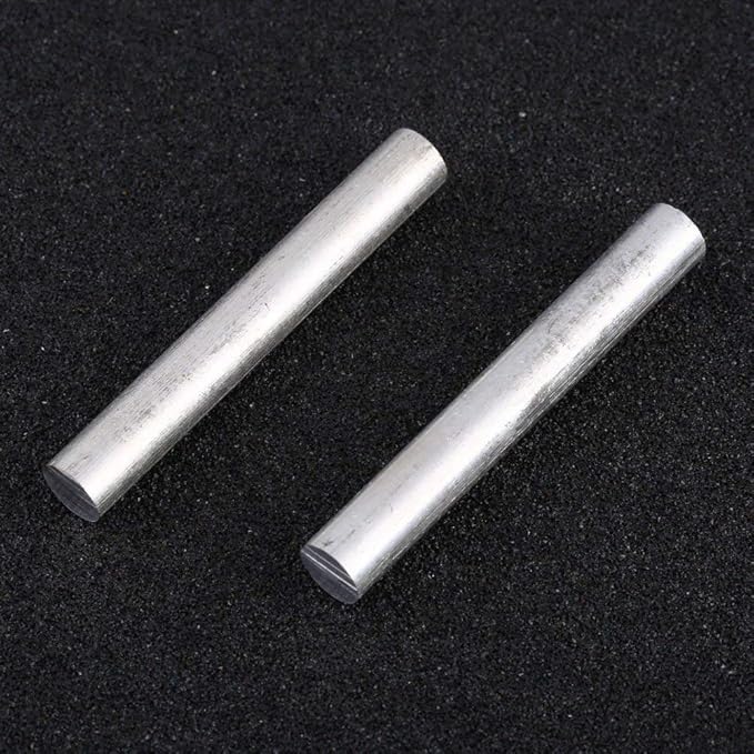 F-ber 5pcs 4inch(100mm)/5inch(127mm) Long OD16mm(0.63") High Purity 99% Magnesium Metal Rod Mg Fire Starter Survival Emergency Rod Well Sparks for Camping Hiking