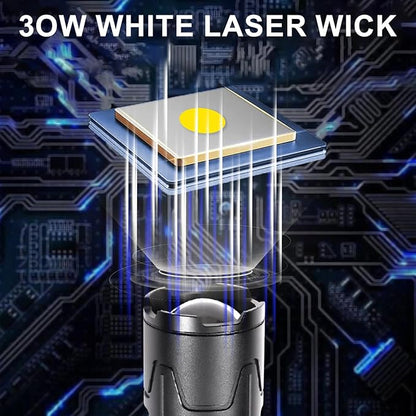 Minsk Flashlights High Lumens, Rechargeable Flashlights with Digital Power Display, 4500 Lumen Super Bright Flashlight, Zoomable Flash Light for Outdoors