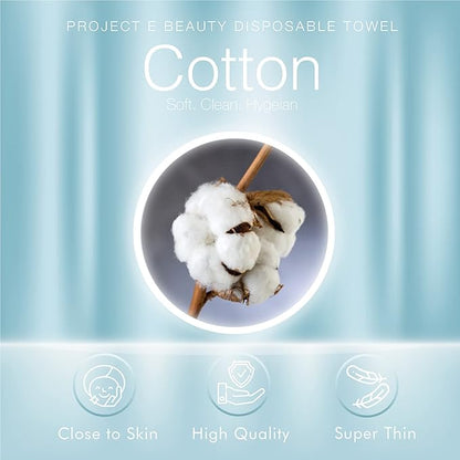 100pcs Disposable Cotton Compressed Towel by Project E Beauty | Cotton Coin Towel | Soft & Absorbent | Portable for Travel, Outdoors & Camping | Sports Gym & Beauty Salon (100, Compressed Towel)