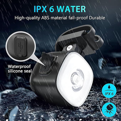 Croc Lights for Shoes Rechargeable, 2Pcs Adjustable and Waterproof Croc Headlights for Adult Shoes, 4 Light Modes, Croc Accessories are Great for Walking Dogs, Camping, and Giving Gifts