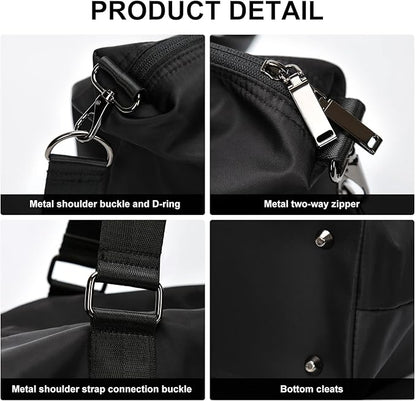 Travel Duffel Bag,Sports Tote Gym Bag,Shoulder Weekender Overnight Bag for Women