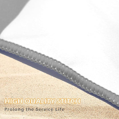 Eunzel 2 Pack Microfiber Beach Towel, Quick Dry Travel Towel Large Sand Free Towel for Beach, Camping, Swim Pool, Gym, Sports& Yoga 71"x32", Stripe Grey & Green