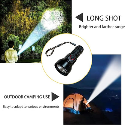 Mini Flashlights High Lumens Rechargeable, Super Bright Flashlight, Mini Flashlights for EDC Carry, Tactical Flashlight Waterproof Handheld Flash Light LED Flashlight for Emergencies, Camping, Hiking
