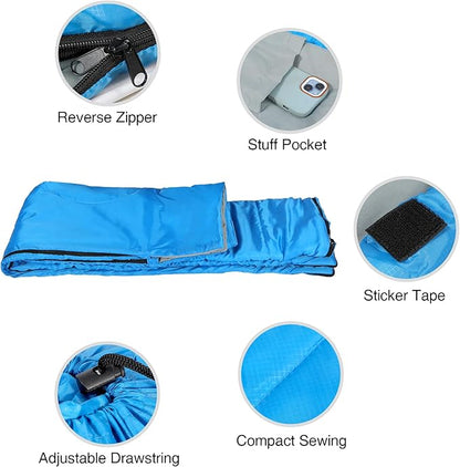 REDCAMP Ultra Lightweight Sleeping Bag for Backpacking, Comfort for Adults Warm Weather, with Compression Sack