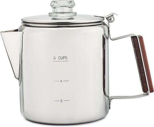 COLETTI Bozeman Coffee Percolator — America’s Favorite Percolator [6 cup]
