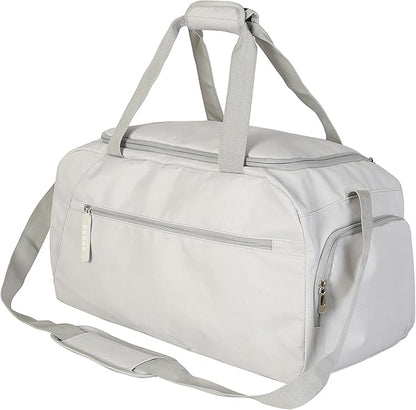 ROTOT Gym Duffel Bag, Gym Bag with Waterproof Shoe Pouch, Weekend Travel Bag with a Water-resistant Insulated Pocket