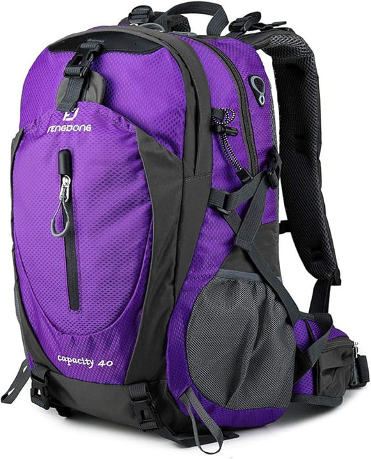 40L Waterproof Lightweight Hiking,Camping,Travel Backpack for Men Women