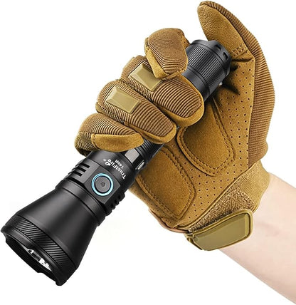 TrustFire T40R Tactical Flashlights, 1800 Lumen Flashlights High Lumens 550 Meter Beam Reach Rechargeable Flashlights Ip68 LED Flashlight 6 Modes Dual Switch Flashlights for Emergencies, EDC, Outdoor