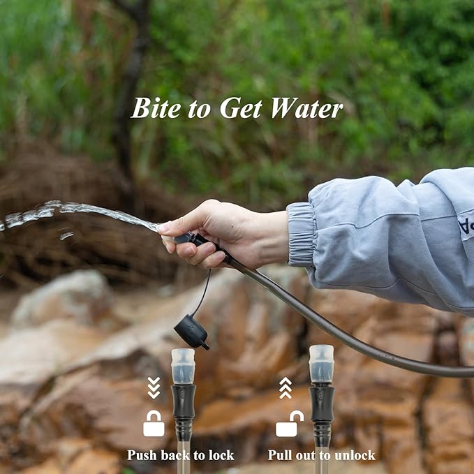Hydration Bladder Hiking Water Bladder Leak-Proof Water Reservoir BPA Free Hydration Bag for Biking Running Camping