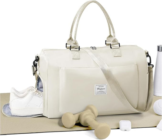 Gym Bag Womens,Travel Duffel Carry on Bag Sport Tote Bag Weekend Overnight Bag