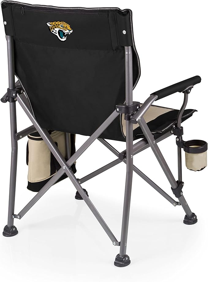 PICNIC TIME NFL Outlander Folding Camping Cooler, Heavy Duty Beach Chair