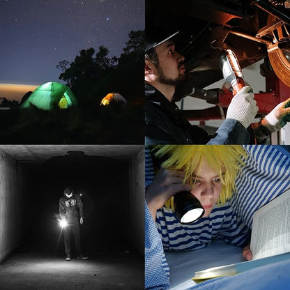 sofirn IF25A Rechargeable Flashlight Max 3800 LM, Flashlight High Lumens with 4X SST20 6500K LED, Anduril UI 2, for Camping, Hiking, Fishing